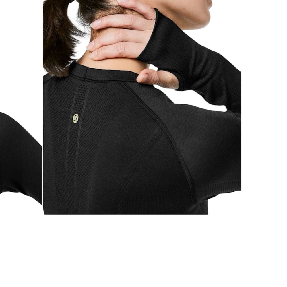 Lululemon Athletica Swiftly Tech Long Sleeve Crew Size 4 Black - Picture 9 of 16